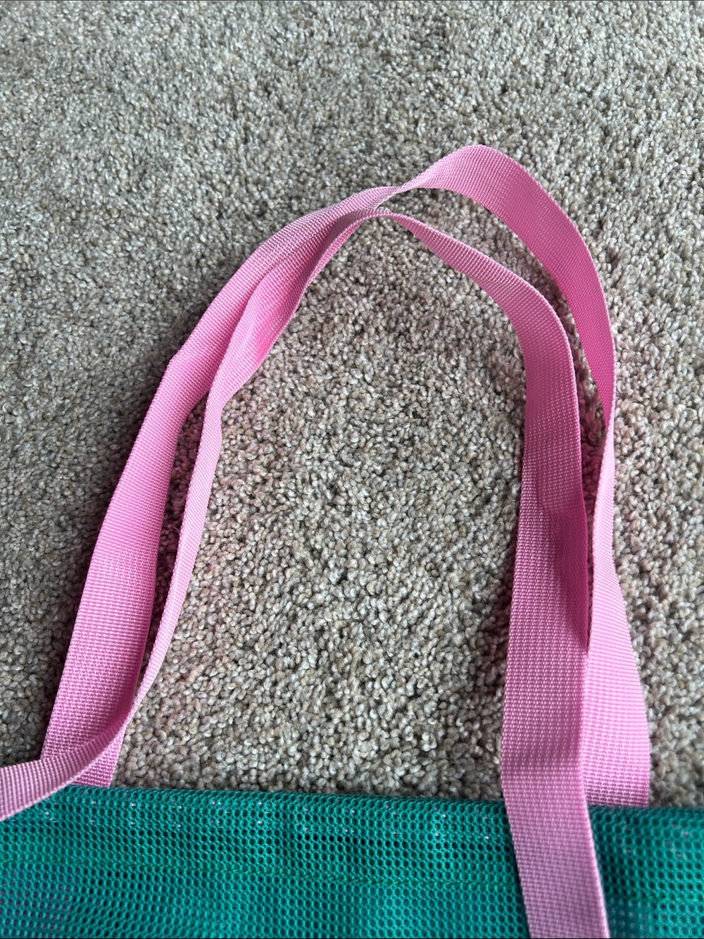 Uniqlo Pink & Teal Mesh Tote Bag - NWOT - Picture 6 of 10